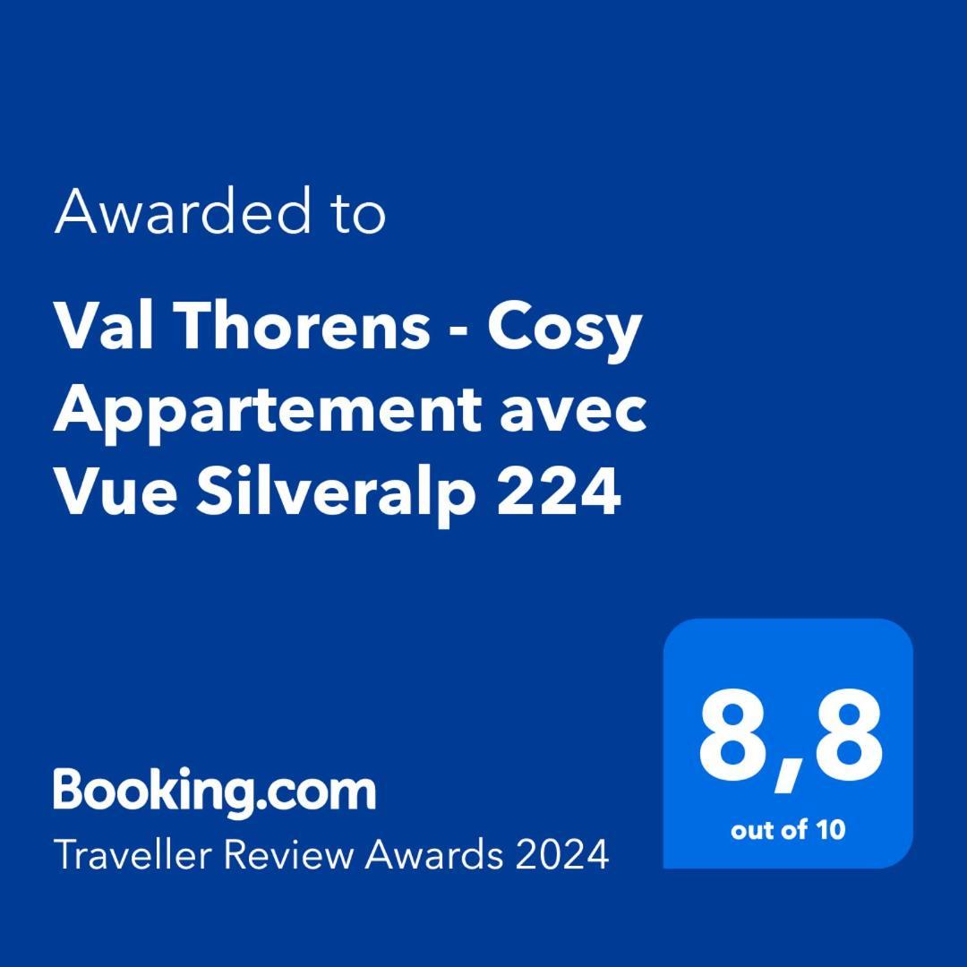 Val Thorens - Cosy Appartement Avec Vue Silveralp 224 Zewnętrze zdjęcie